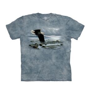 The Mountain Tie Dye T-Shirt Shirt Low Tide Eagle Blue Adult Large 10650 New